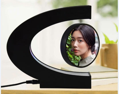 Electronic Magnetic Floating LED 3D Photo Frame Night Light