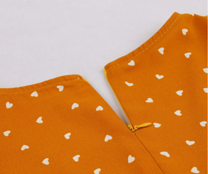 Polka Dot Hit Color Plus Size Women's Short Sleeve Dress