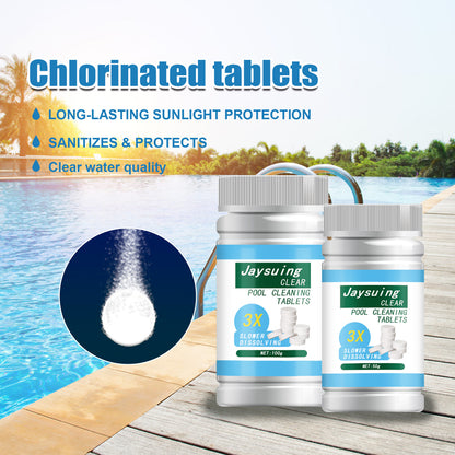 Pool Effervescent Tablets Spa Bathroom Treatment Algae Remover