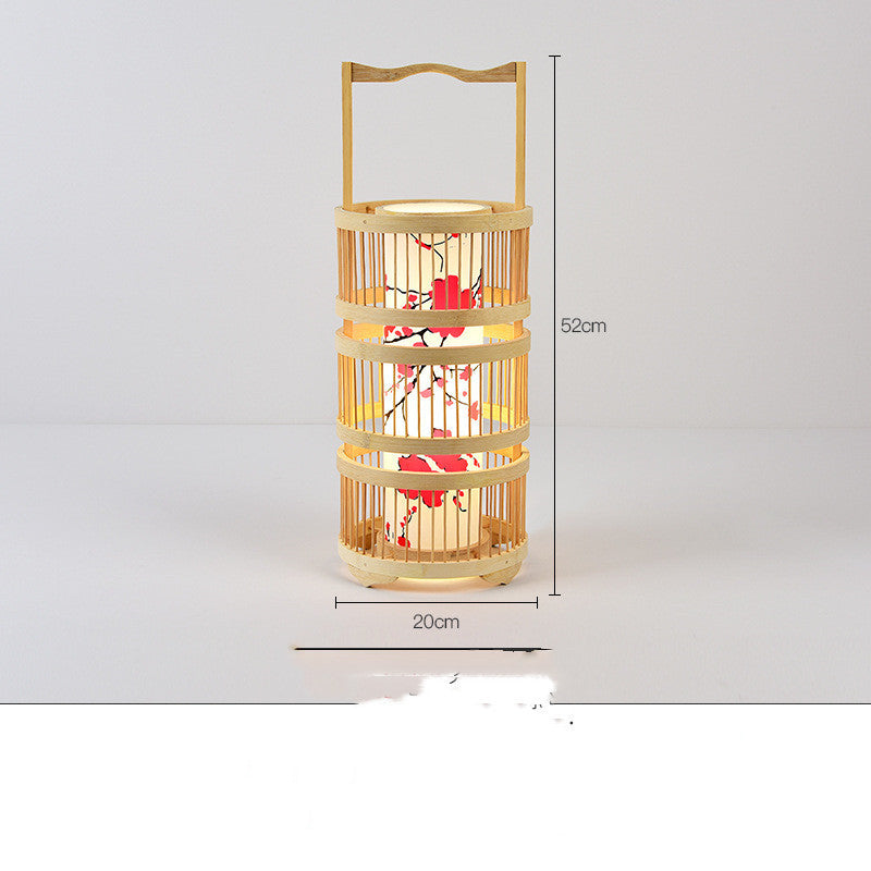 Store Bed And Breakfast Bedroom Bamboo Floor Lamp