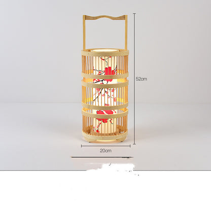 Store Bed And Breakfast Bedroom Bamboo Floor Lamp