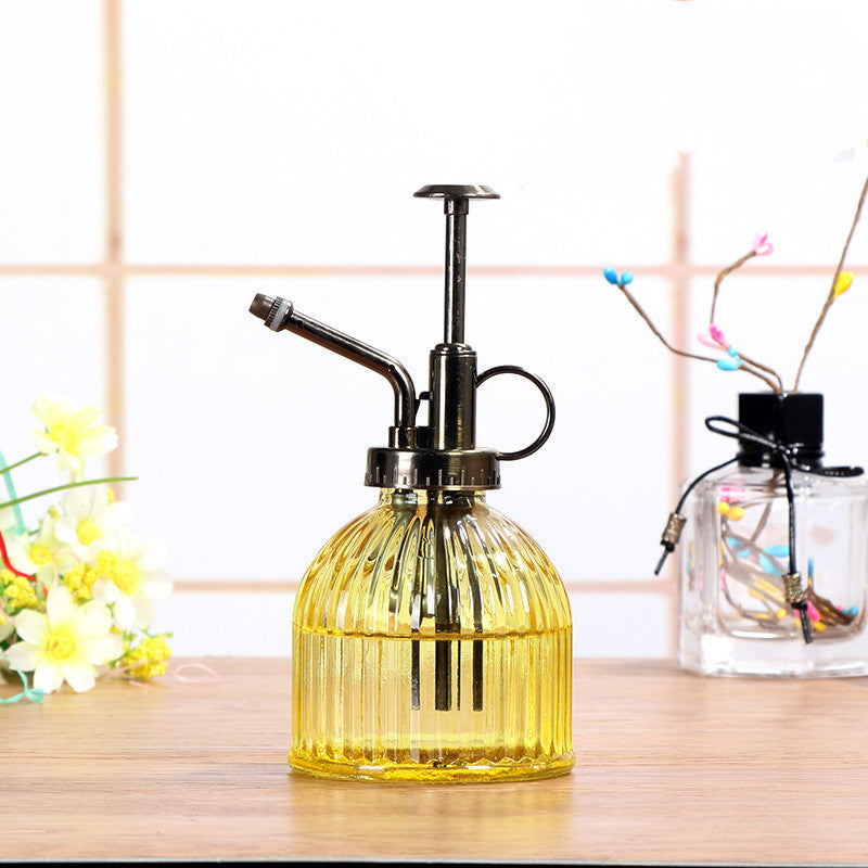 Relief Vintage Glass Watering Can Gardening Household