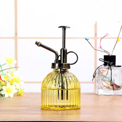 Relief Vintage Glass Watering Can Gardening Household