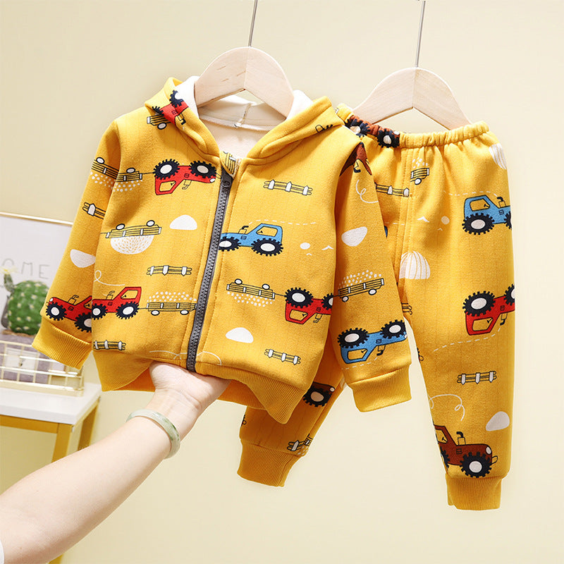 Two-piece children's western style sports suit