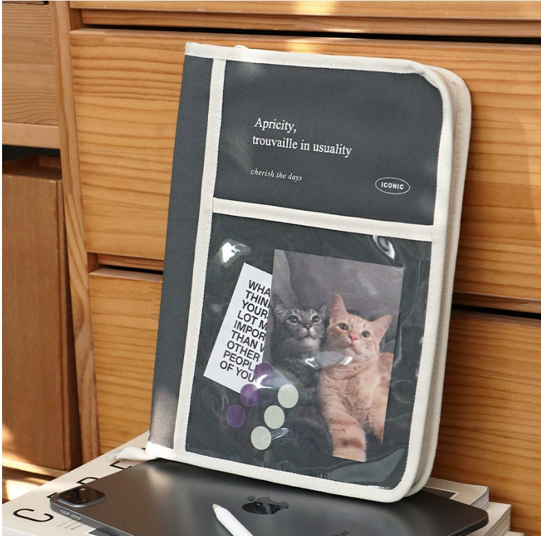 Portable Shockproof Simple Canvas Tablet Computer Bag