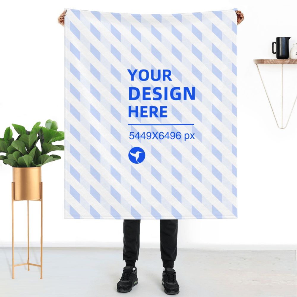 Create Your Own Vertical Thickened Skin-friendly Breathable Flannel Blanket