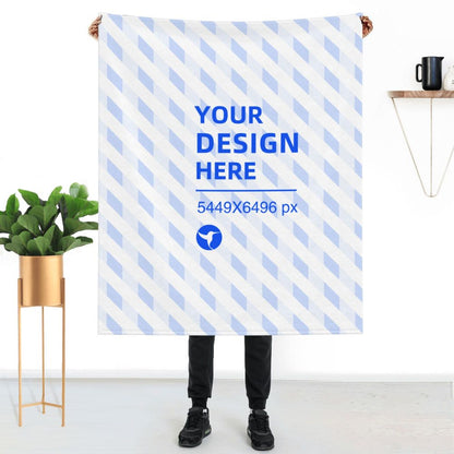 Create Your Own Vertical Thickened Skin-friendly Breathable Flannel Blanket