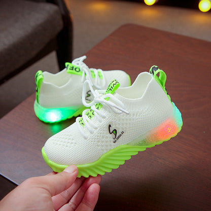 Children's shoes LED lights up