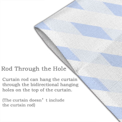 Create Your Own Two-piece Splicing Door Curtain With Blackout And Windproof