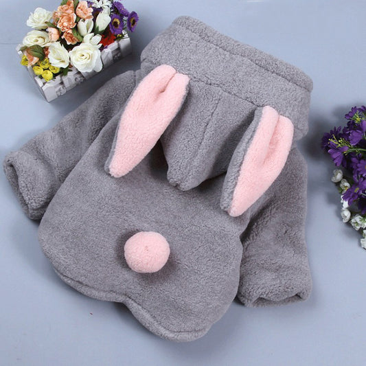 Plush thick rabbit ears children's clothing