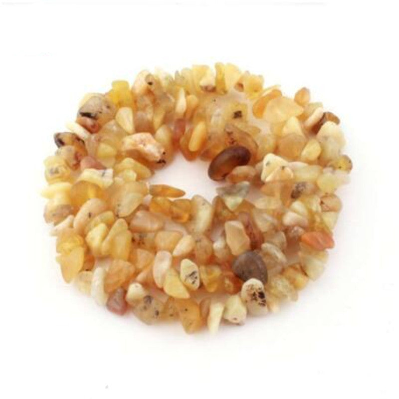 Natural crystal crushed stone beads