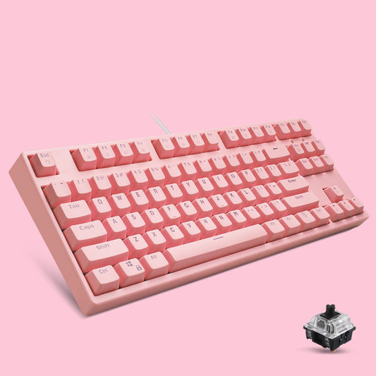 Mechanical Keyboard Cute Girl Desktop Computer