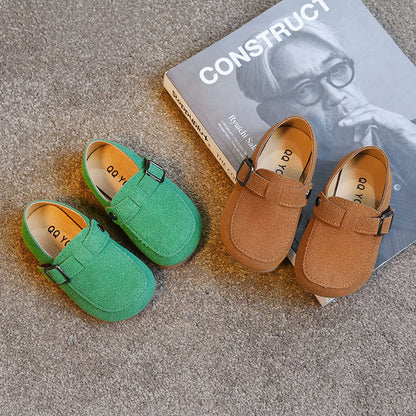 Children's Velcro Shallow Beanie Shoes Girls Daily Western Style Princess Shoes