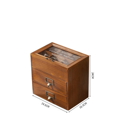 Vintage Glass Storage Box With Flip Lid