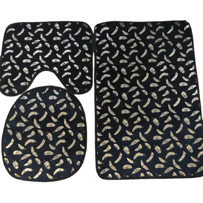 Marbled Hot Stamping Carpet Floor Mat Toilet Mat