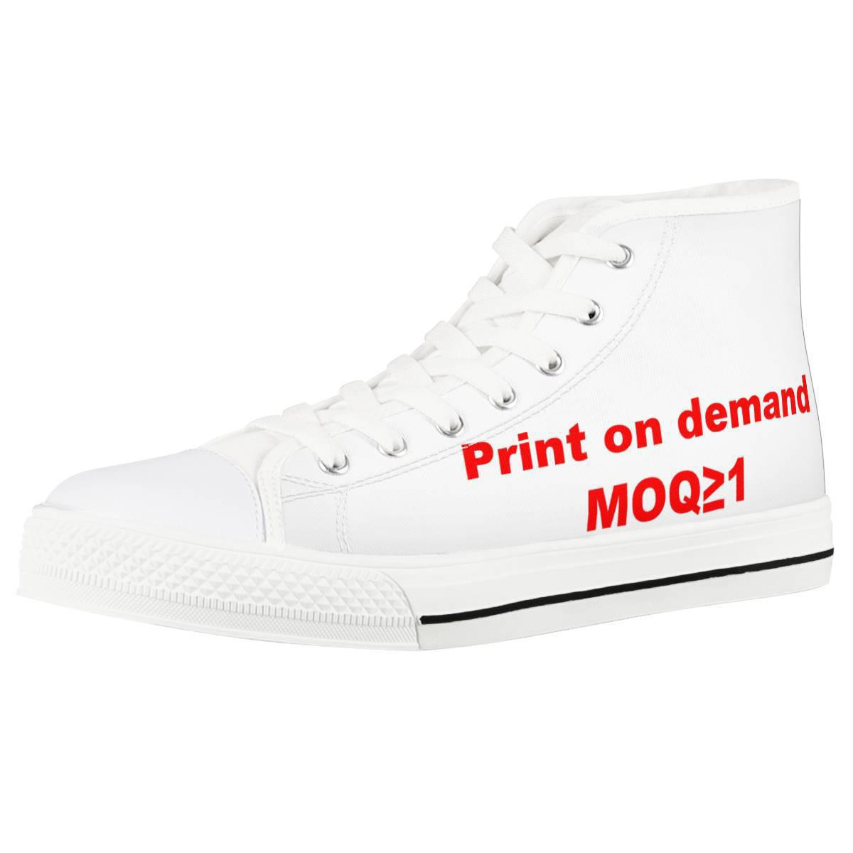 Picture Printing Christmas Pattern Canvas Shoes Men And Women Couple Sneakers - FLIPSTYLEZLLC