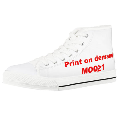 Picture Printing Christmas Pattern Canvas Shoes Men And Women Couple Sneakers - FLIPSTYLEZLLC
