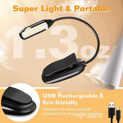 Rechargeable Plastic Reading Lamp