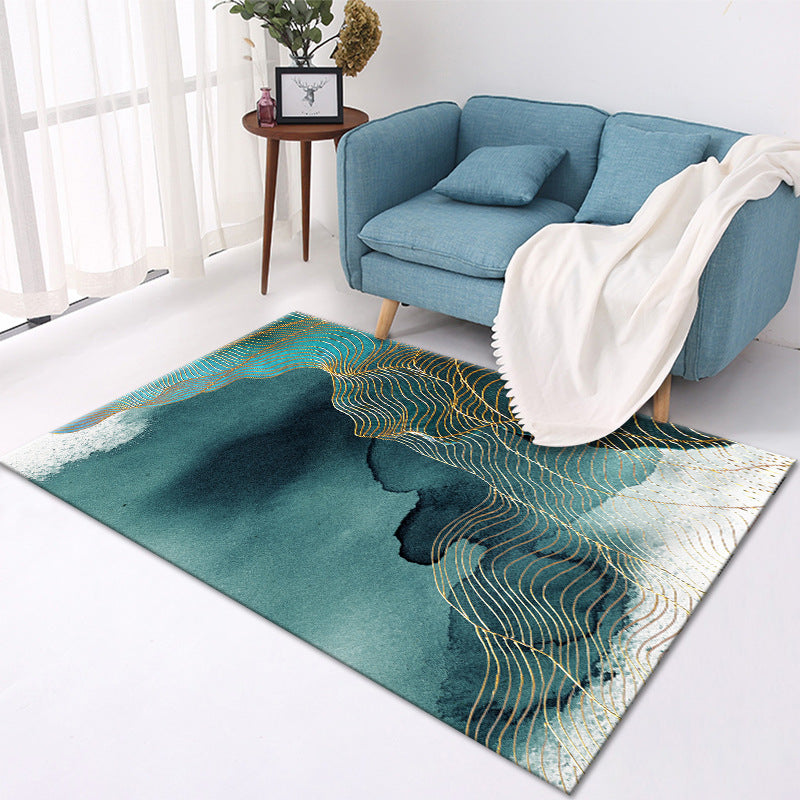 Crystal Velvet Printed Carpet Living Room