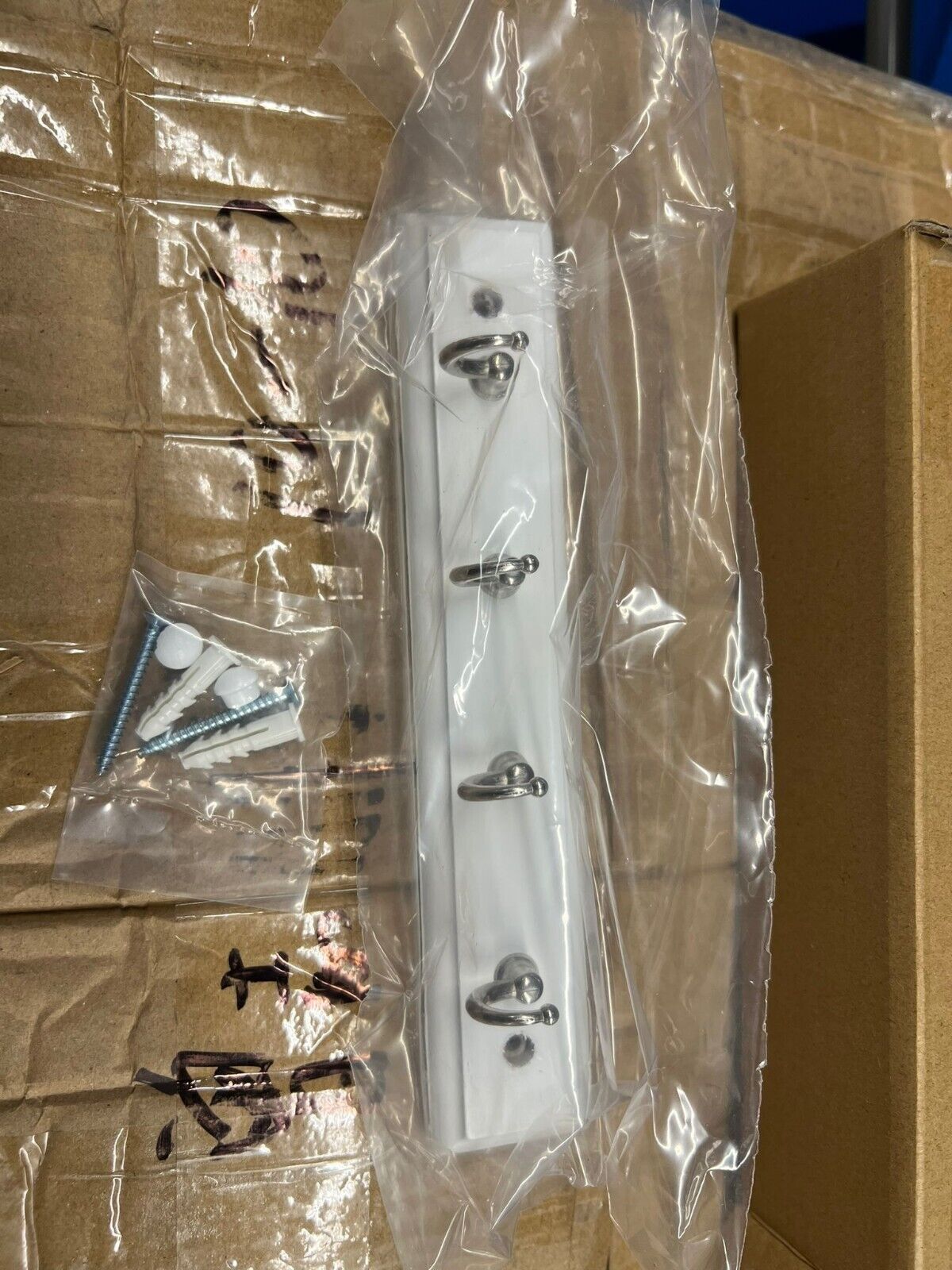 Wall Mount Key Rack Hanger Holder 4 Hook Chain Storage Keys Organizer Home Decor