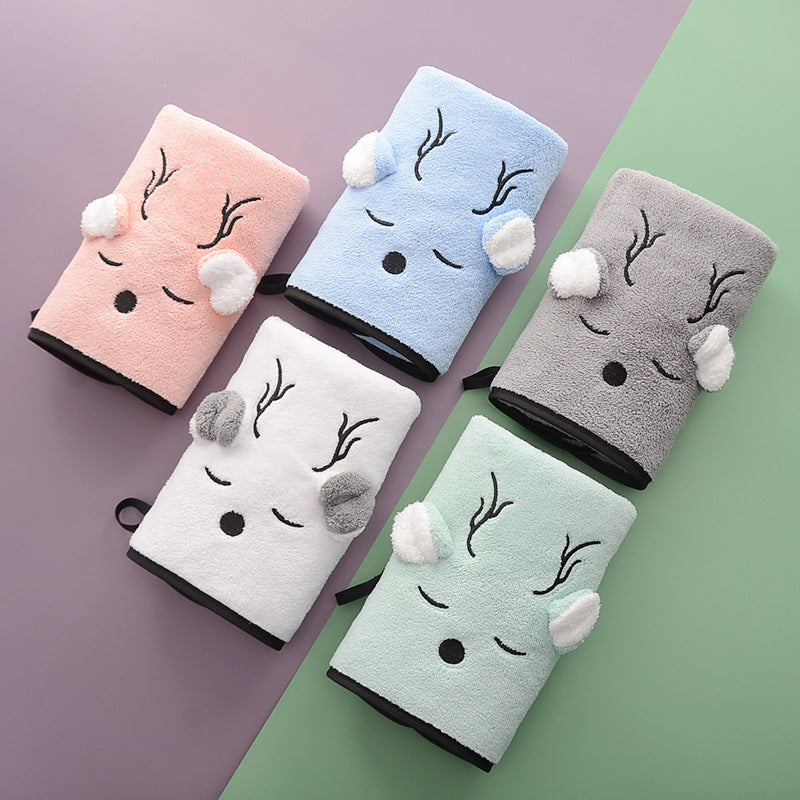 High Density Coral Fleece Absorbent Cute Bath Towel