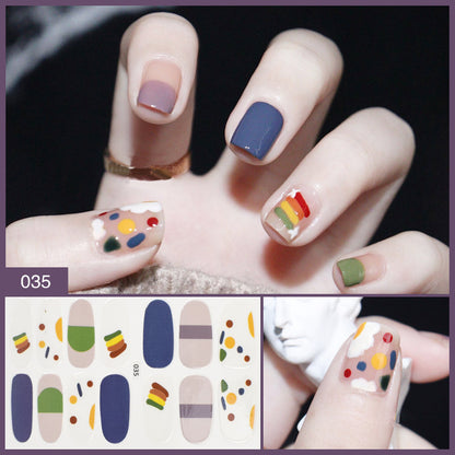 Manufacturer''s Direct Selling Nail Enhancement Sticker Full Paste Ins Japanese