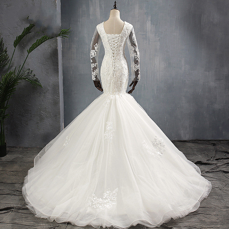 Wedding Dress Trailing Is Thin And Slim French Mermaid Skirt