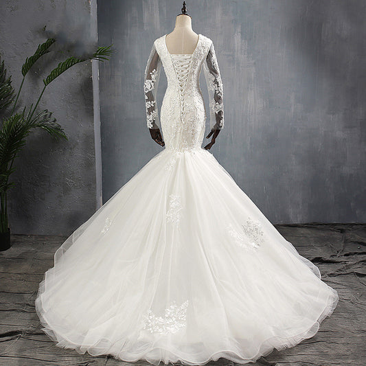 Wedding Dress Trailing Is Thin And Slim French Mermaid Skirt