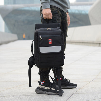 Chao original design double shoulder skateboard bag double warping board small fishboard skateboard Bag Backpack electric skateboard bag