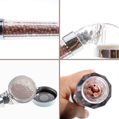1Pcs Transparent Handheld Water-saving Bath Shower Nozzle Sprinkler Sprayer Filter