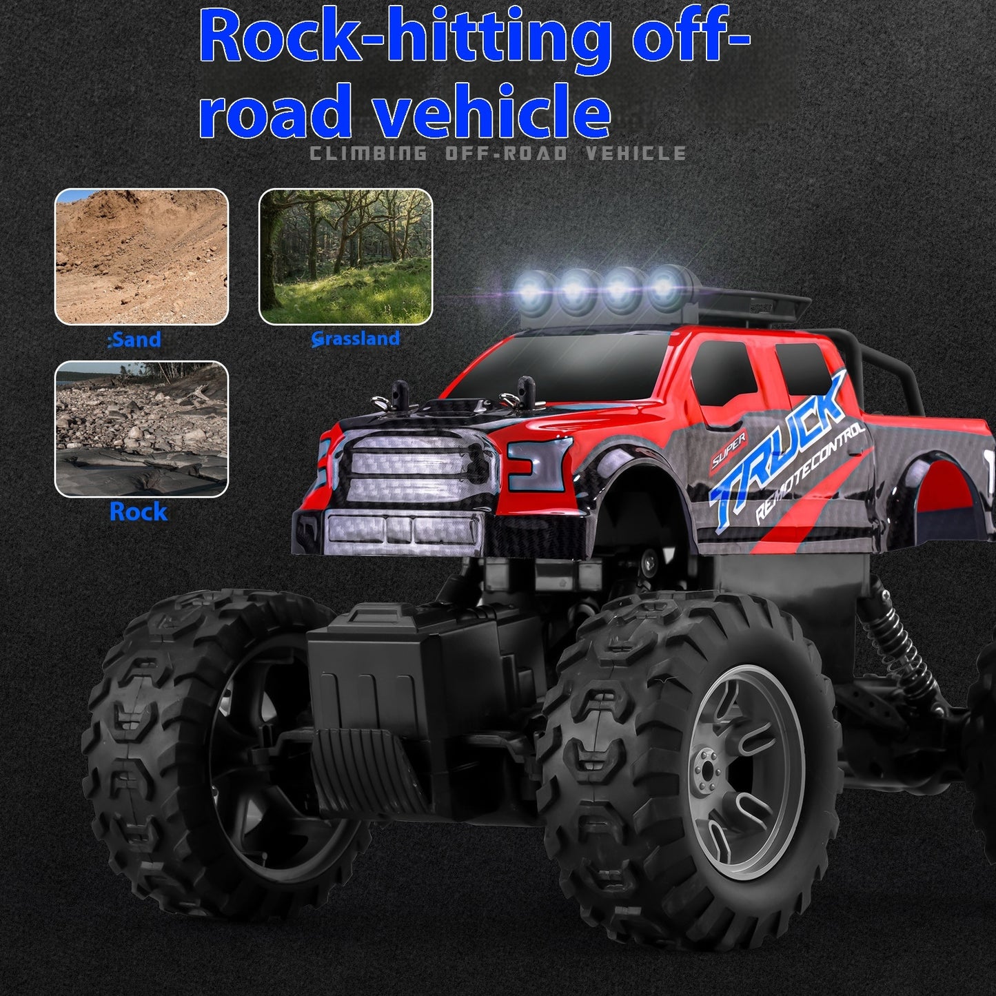 Bigfoot Remote Control Car 24G Rock Crawler Bull Wheel Off-road Vehicle Drop-resistant Stunt