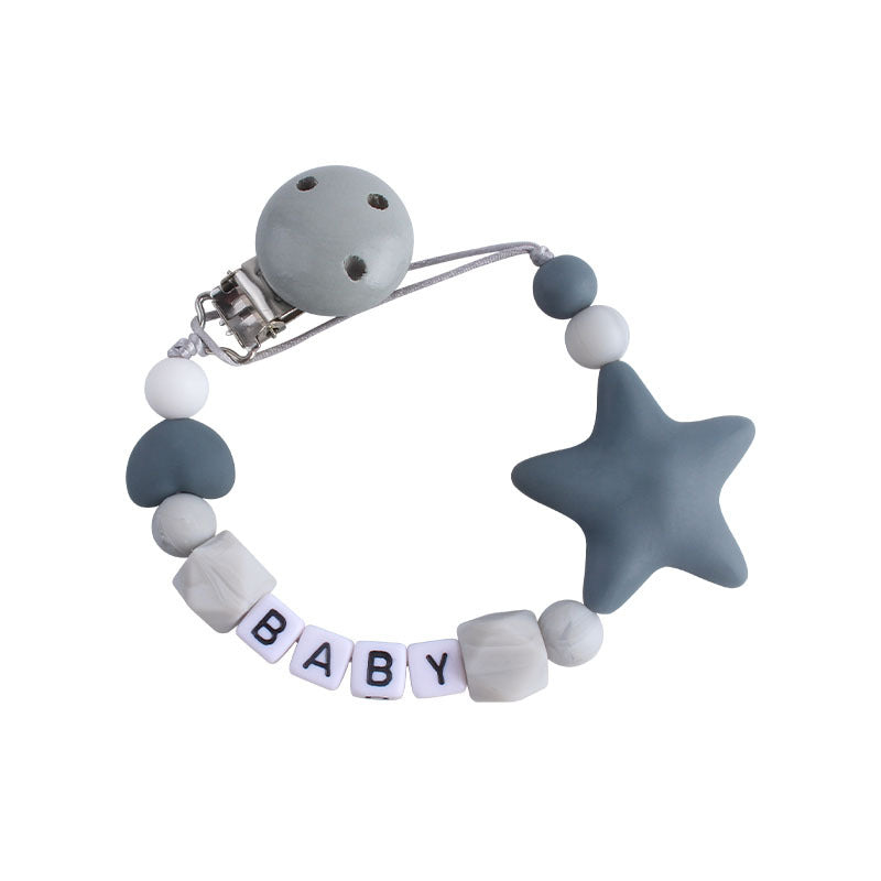 Five-pointed Star Teether Pacifier Chain Toy