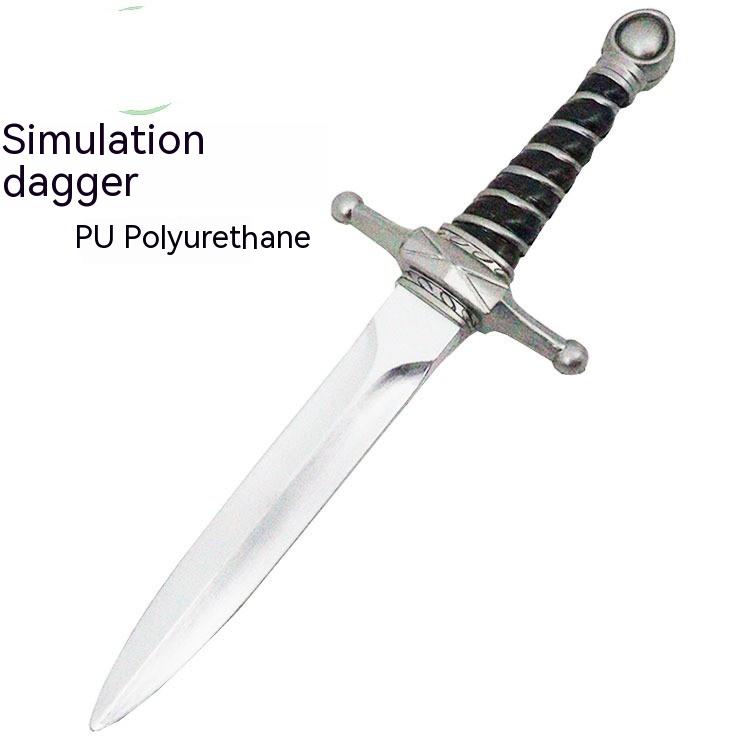 Simulation Small Dagger Sword Soft Rubber Weapon Model
