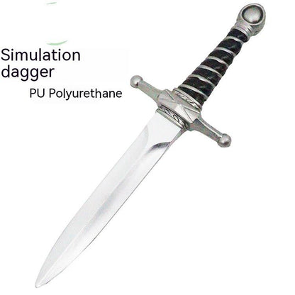 Simulation Small Dagger Sword Soft Rubber Weapon Model
