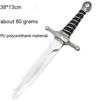 Simulation Small Dagger Sword Soft Rubber Weapon Model