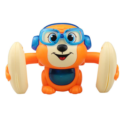 Children's Electric Tumbling Monkey Modeling Toys Voice-activated Induction Lighting Music