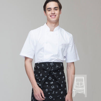 Kitchen Overalls Short Sleeve Men And Women