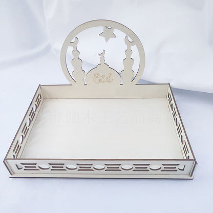Wooden New Moon And Star Table Decorations