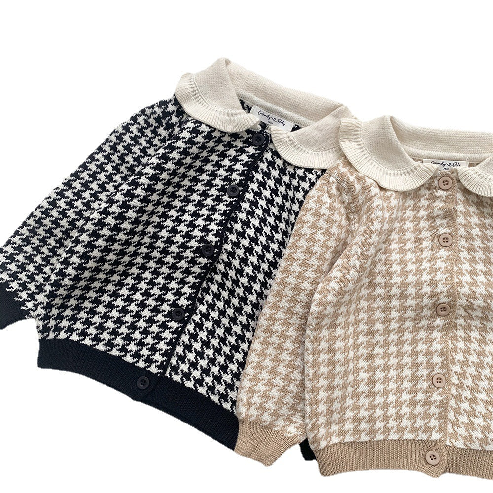 Children's Lotus Neck Shorts Cardigan Jacket