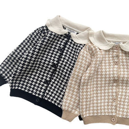 Children's Lotus Neck Shorts Cardigan Jacket