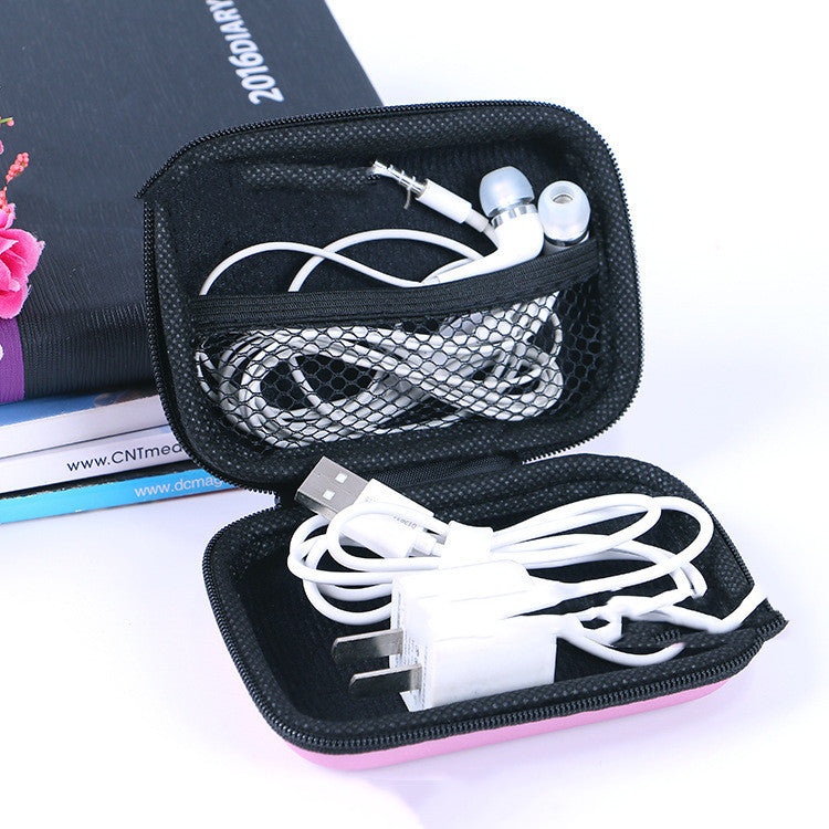 Mobile Phone Data Cable Headset Bag Bluetooth Storage Box EVA