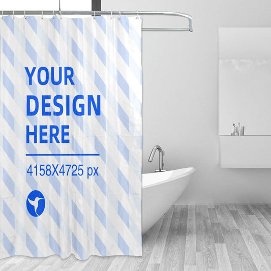 Create Your Own 66x72in Waterproof Quick Dry Bathroom Shower Curtain