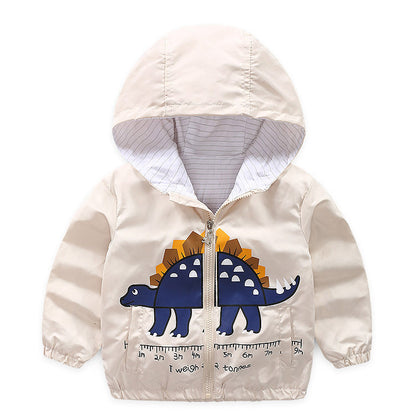 Children's dinosaur cartoon coat