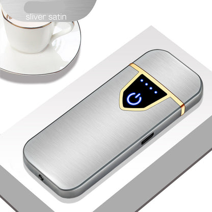 Personalized creative fingerprint induction charging cigarette lighter