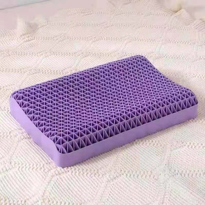 Neck Message Bed Pillow 3D TPE Honeycomb Orthopedic Shoulder Pain Protection Cervical With Cover No Pressure Cooling Sleep