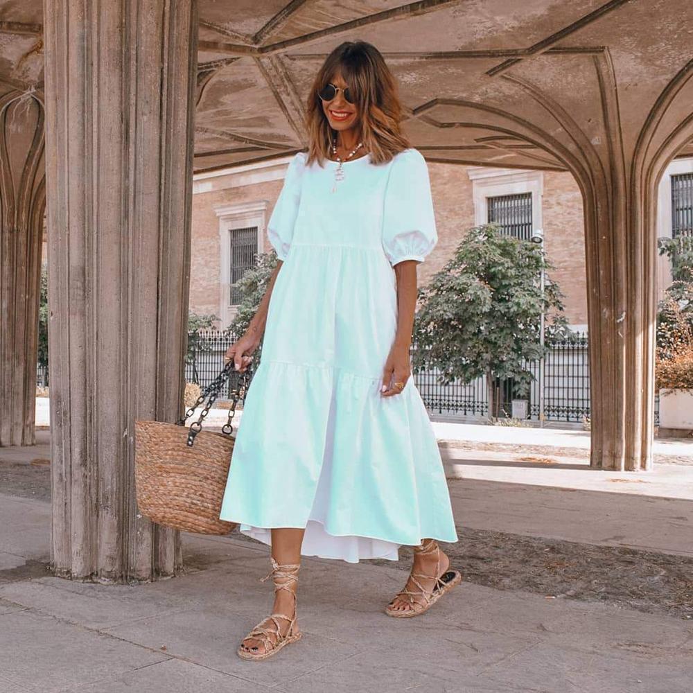 Loose plus size new big swing dress