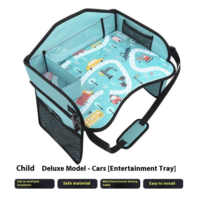 CAR Children's Dinner Plate Baby Caring Fantstic Product Car Rear Storage Small Table Board