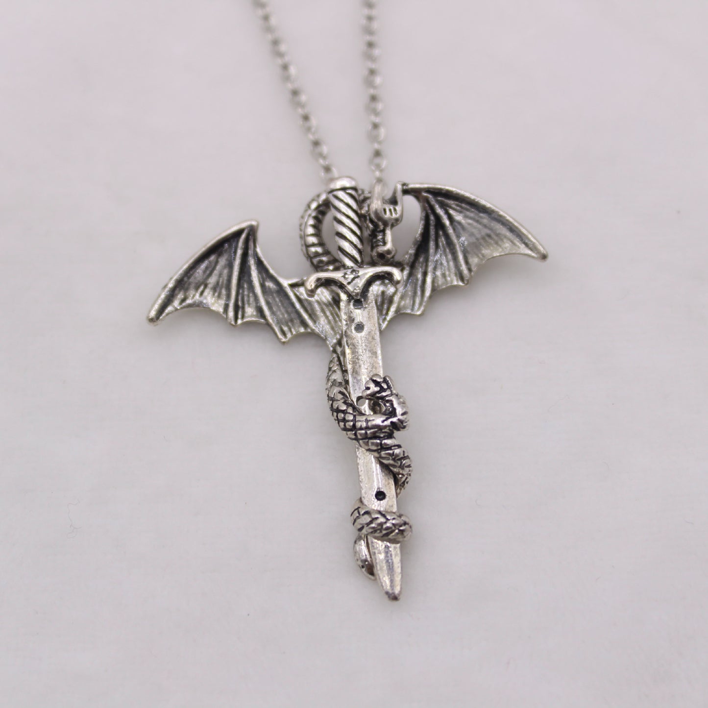 Glorious Dragon Pendant Necklace in the Dark Sword