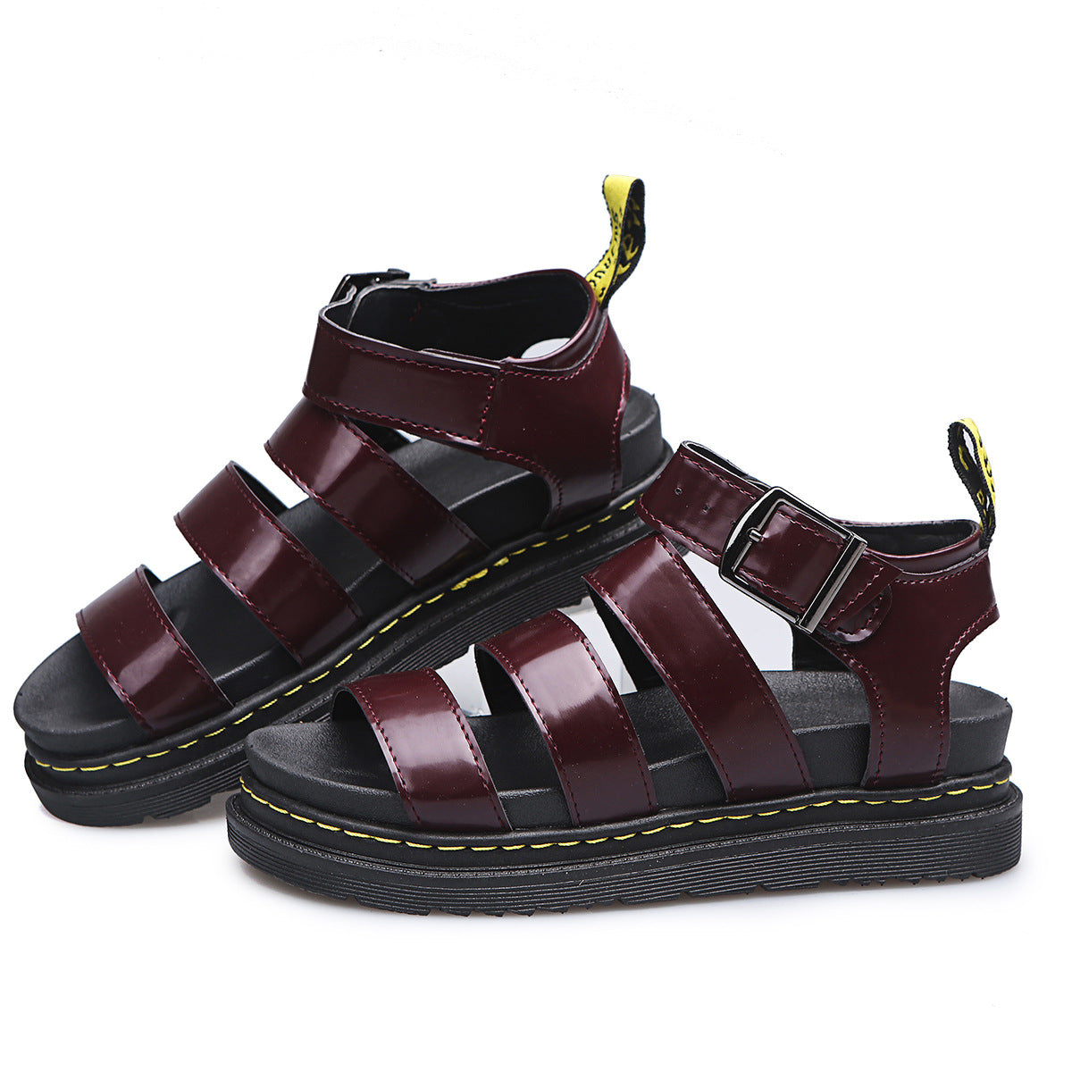 Buckle Sandals Flat PlatformThick Bottom Shoes Women Summer - FLIPSTYLEZLLC