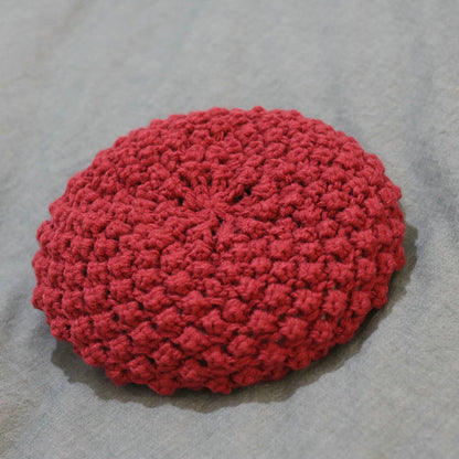 Women's Handmade Preppy Solid Color Knitted Beret